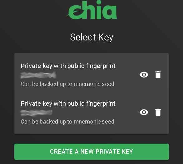 Šta je Chia koin: Chia Private Key